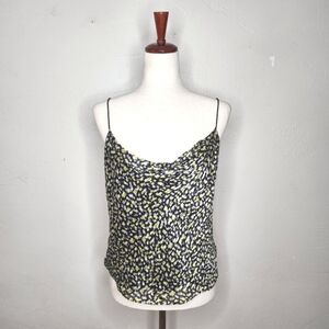 alice +‎ olivia Abstract Print Silk Cowl Neck Cami Size Small